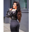 Legginsy wysmuklające Double Push /  BLACK /   XS - S - M - L - XL